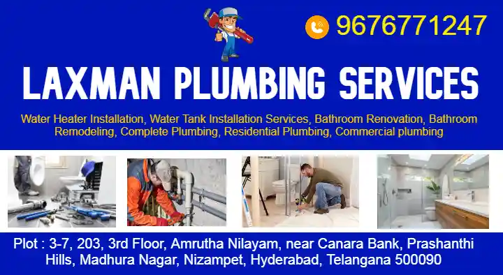 Laxman Plumbing Services in Nizampet