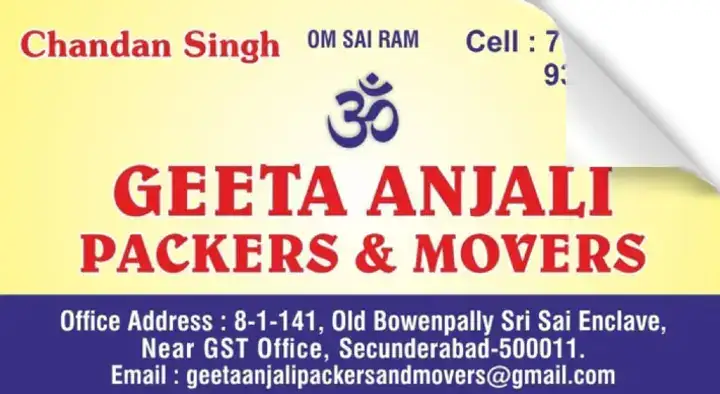 geeta anjali packers and movers secunderabad,Secunderabad In Visakhapatnam, Vizag
