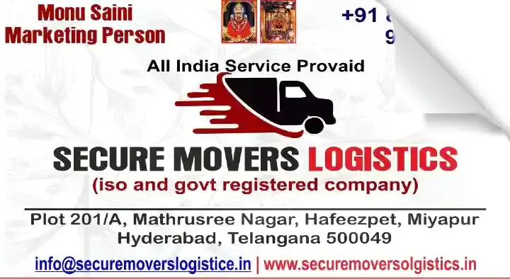 Secure Movers Logistics in Miyapur, Hyderabad