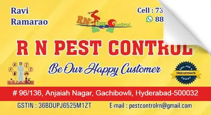 RN Pest Control Services in Gachibowli, Hyderabad