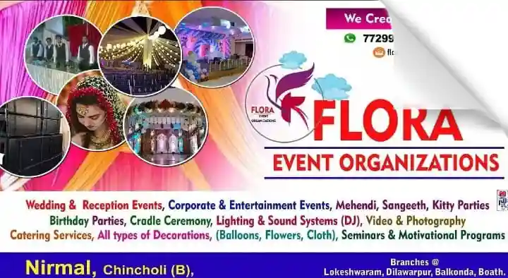 Caterers in Hyderabad  : Flora Event Oraganizations in Nirmal