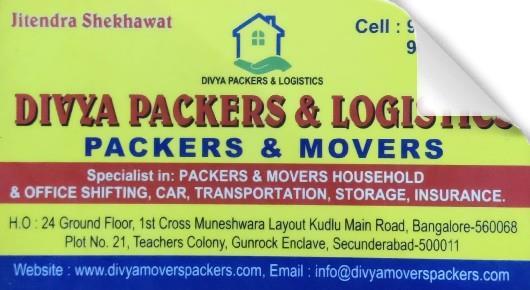 Divya Packers and Logistics Packers and Movers in Trimulgherry, Hyderabad