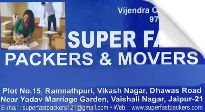 Super fast Packers And Movers in Vaishali Nagar, Jaipur