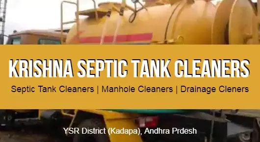 Krishna Septic Tank Cleaners in Tilak Nagar, Kadapa
