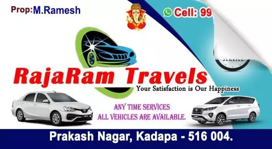 RajaRam Travels (Rentals) in Prakash Nagar, Kadapa