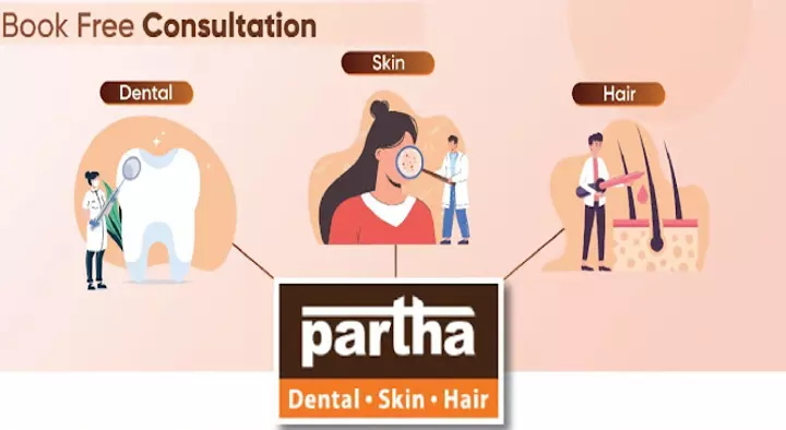 Partha Dental Skin Hair Clinic in Gangapeta, Kadapa