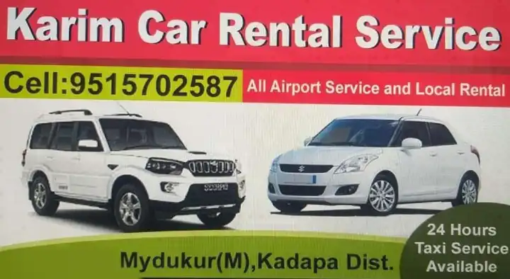 Tours And Travels in Kadapa  : Karim Car Rental Service in Mydukur