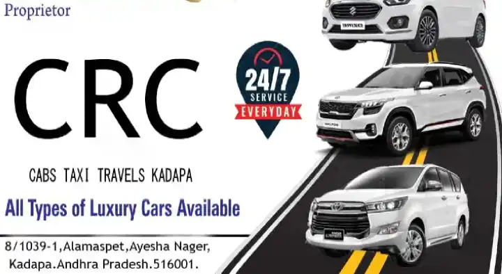 Tours And Travels in Kadapa  : CRC Cabs Taxi Travels in Almaspet