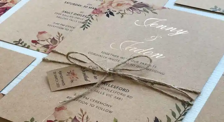 Invitation Cards Printing in Kannur  : Kraft Wedding Cards in Thavakkara