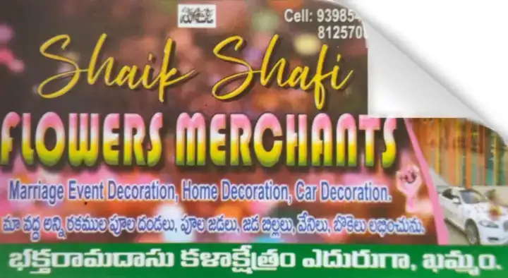 Shaik Shafi Flower Merchants in Bus Stand, Khammam
