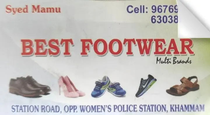Best Footwear in Station Road, Khammam