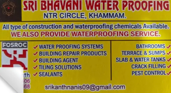 Sri Bhavani Water Proofing in NTR Circle, Khammam