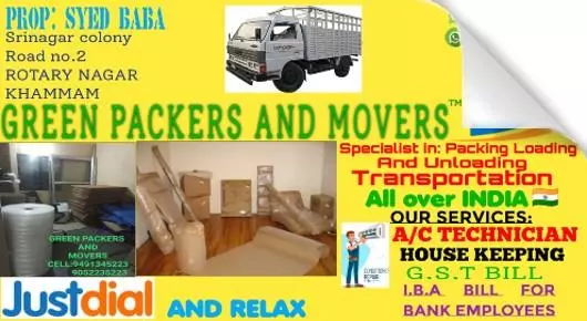 Transport Contractors in Khammam  : Green Packers And Movers in Rotary Nagar