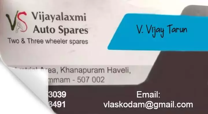Auto Spare Parts Dealers in Khammam  : Vijayalaxmi Auto Spares in Khanapuram Haveli