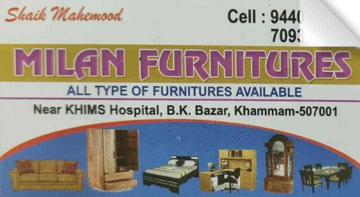 Milan Furnitures in BK Bazar, Khammam