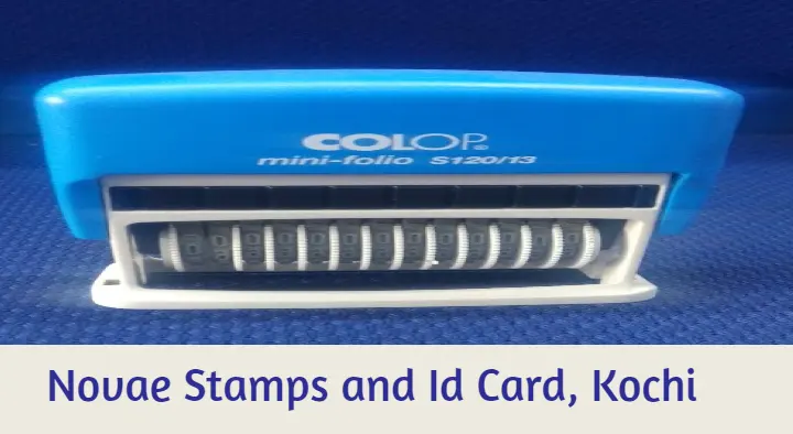 Stamps And Id Cards Manufacturers in Kochi (Cochin) : Novae Stamps and Id Card in Gandhi Nagar