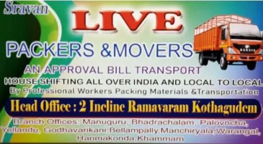 Packers And Movers in Kothagudem  : Live  Packers and Movers in Ramavaram