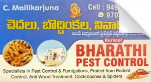 Pest Control Service For Termite in Kurnool  : Bharathi Pest Control in Venkateswarapuram