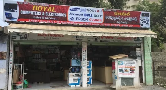 Dell Laptop And Computer Dealers in Kurnool  : Royal Computers and Electronics sales and Services in Bhagya Nagar