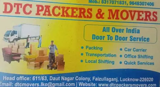 DTC Packers And Movers in Faizullaganj, Lucknow