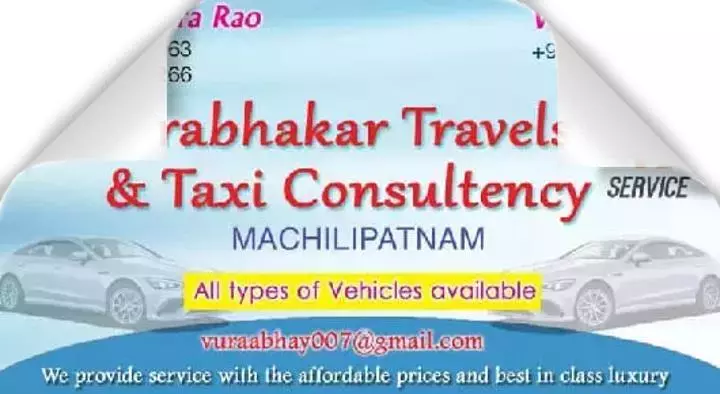 Cab Services in Machilipatnam  : Prabhakar Travels and Taxi Consultancy in Jagganadhapuram