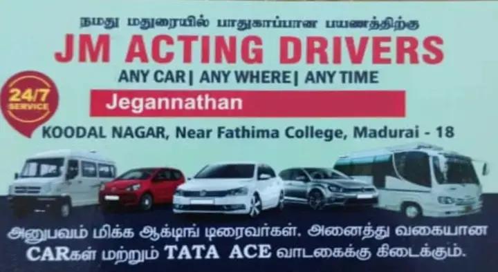 JM Acting Drivers in Koodal Nagar, Madurai