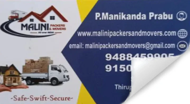 Packing And Moving Companies in Madurai  : Malini Packers and Movers in Thiruparankundram