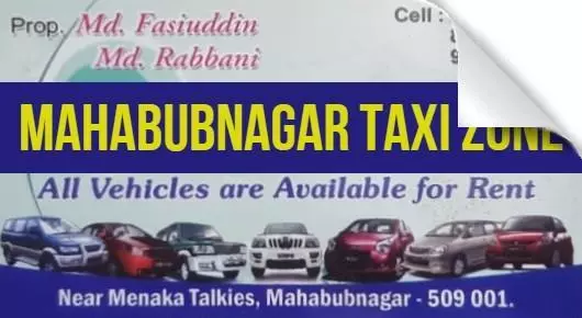 Mahabubnagar Taxi Zone in Menaka Talkies, Mahabubnagar