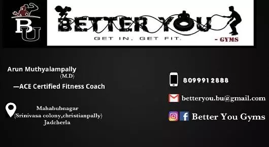 Yoga And Fitness Centers in Mahabubnagar  : Better You (Gym for Men and Women) in Christianpally