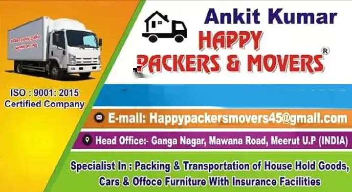 Happy Packers And Movers in Mawana Road, Meerut