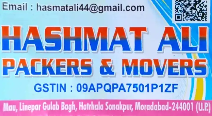 Packers And Movers in Moradabad : Hashmat Ali Packers and Movers in Hatrhala Sonakpur