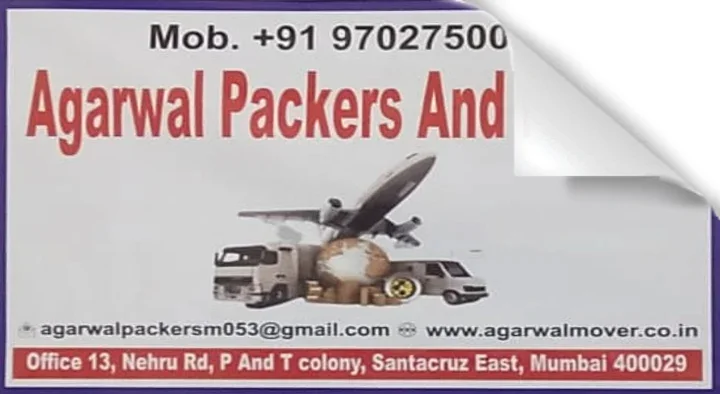 Agarwal Packers and Movers in Santacruz East, Mumbai