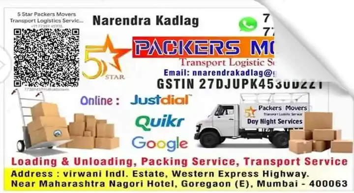 Mini Transport Services in Mumbai  : Five Star Packers And Movers in Goregaon