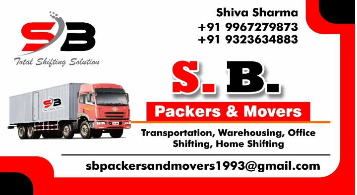 Packers And Movers in Mumbai : SB Packers and Movers in Malad East