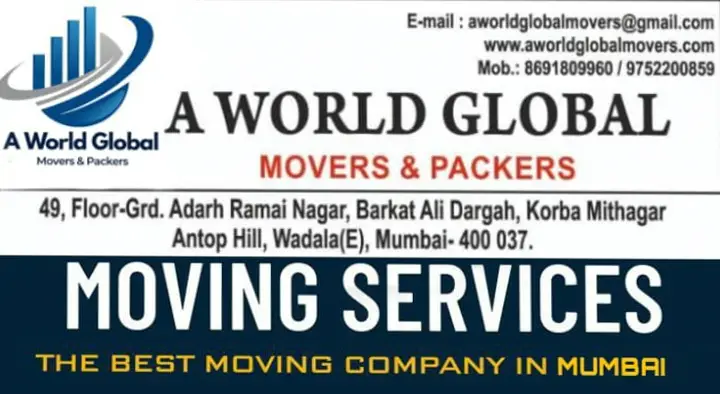 Packers And Movers in Mumbai : A World Global Movers And Packers in Wadala East