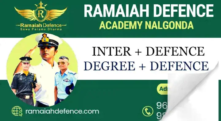 Coaching Centers in Nalgonda  : Ramaiah Defence Academy in Sagar Road