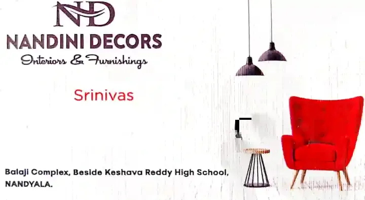 Living Room Curtains With Blinds in Nandyal : Nandini Decors (Interiors and Furnishings) in Salim Nagar