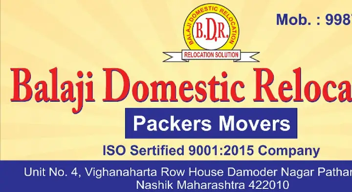 Balaji Domestic Relocation Packers Movers in Pathardi Phata, Nashik
