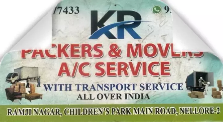 KR Packers and Movers and AC Service in Ramji Nagar, Nellore