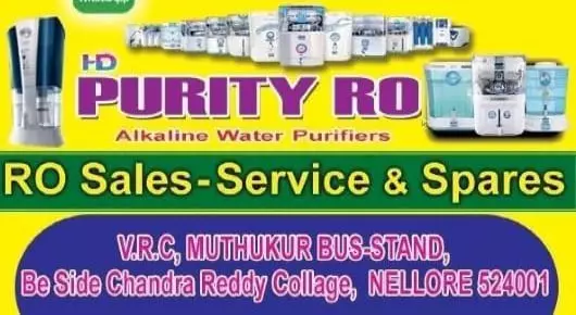 Ro Water Purifier Dealers in Nellore  : HD Purity RO Alkaline Water Purifiers in Kandukur