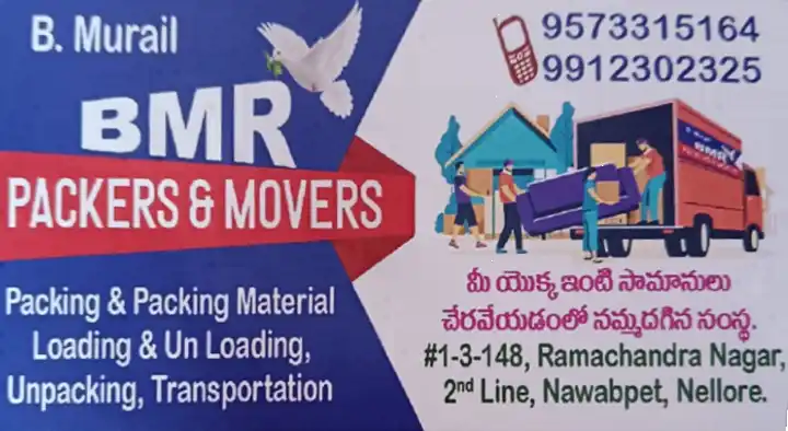 Packers And Movers in Nellore : BMR Packers and Movers in Bangla Thota