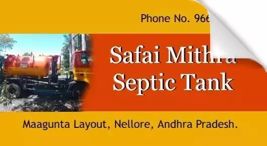 Septic Tank Cleaning Service in Nellore  : Safai Mytra Septic Tank Cleaners in Maagunta Layout