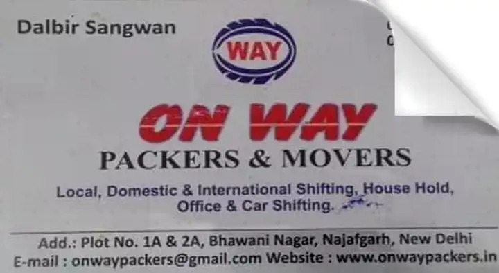Onway Packers And Movers in Najafgarh, New Delhi