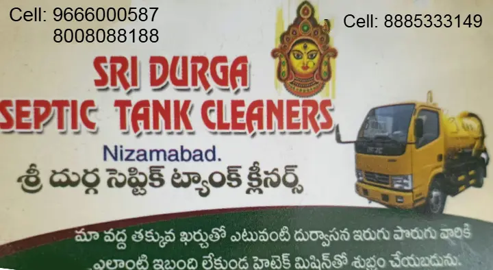 Sri Durga Septic Tank Cleaners in Adharsha Nagar, Nizamabad