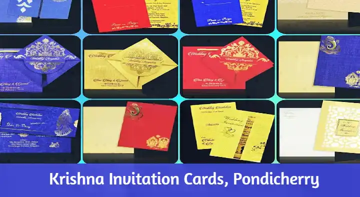 Invitation Cards Printing in Pondicherry (Puducherry) : Krishna Invitation Cards in Solai Nagar