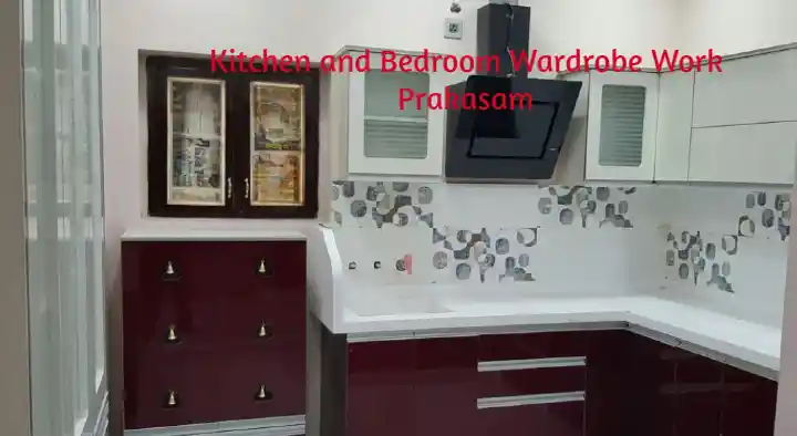 Kitchen and Bedroom Wardrobe Work in Wood Nagar Colony, Prakasam