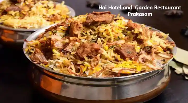 Restaurants in Prakasam  : Hai Hotel and  Garden Restaurant in Prasad Nagar