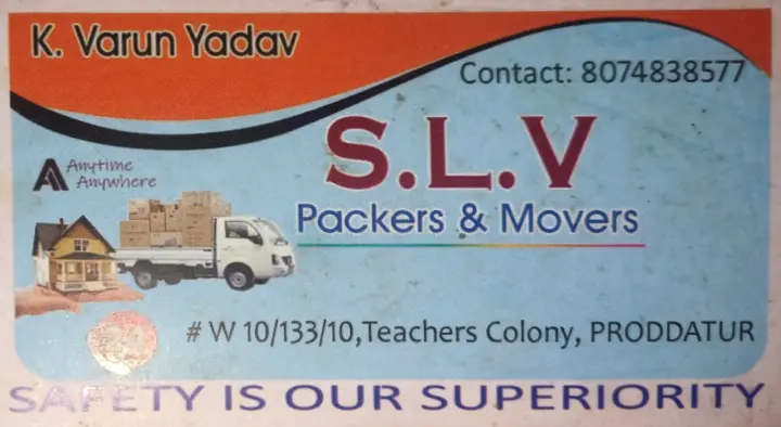 SLV Packers and Movers in Arveti Theater, Proddatur