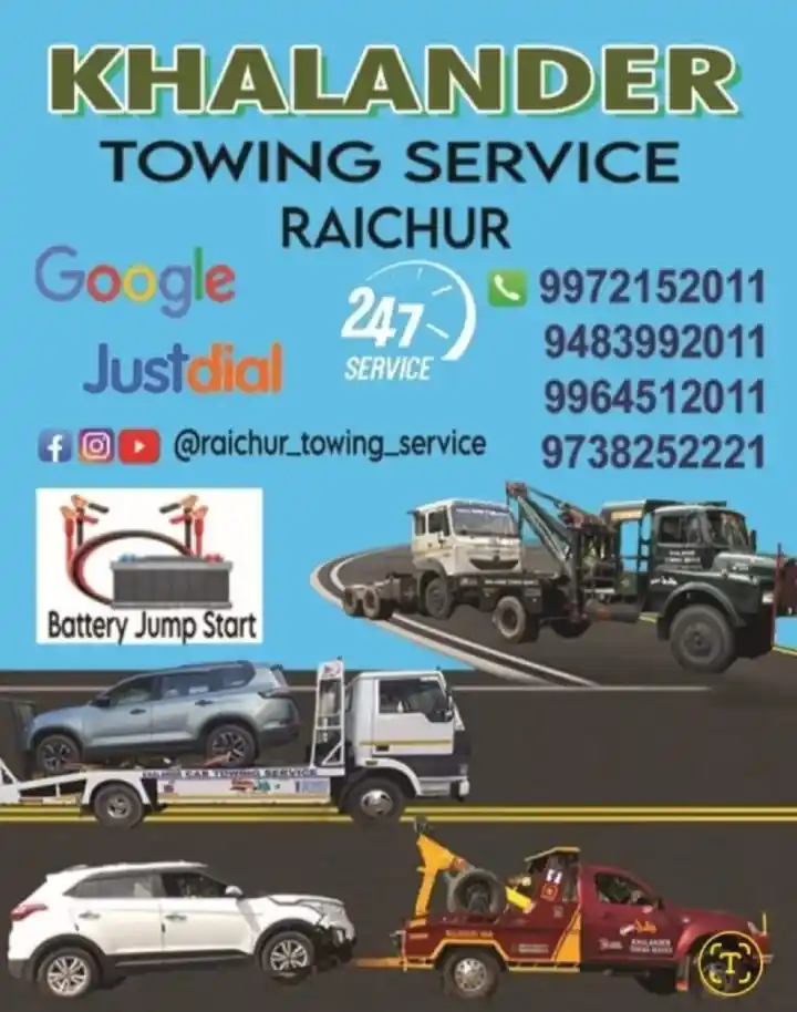 Khalander Towing Service Raichur in BandeNawaz colony, Raichur