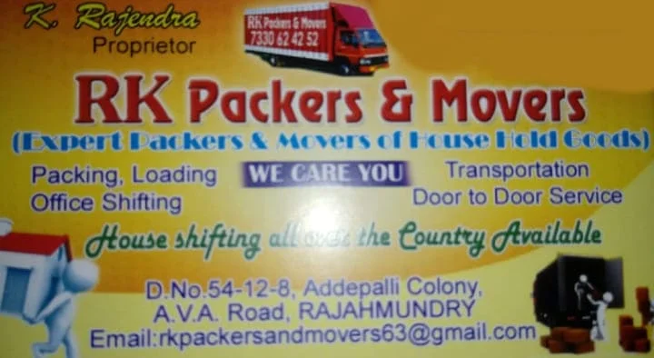 RK Packers and Movers in Addepalli Colony, Rajahmundry